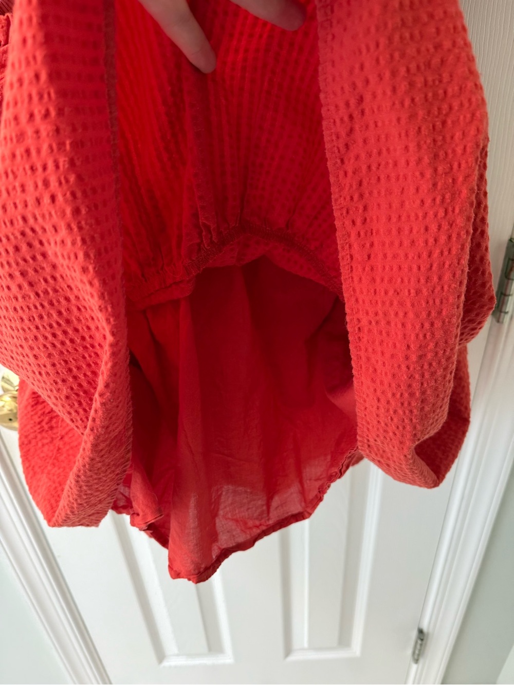 Madewell Rust Open Back Mini Dress Tiered Skirt XL - Picture 12 of 12